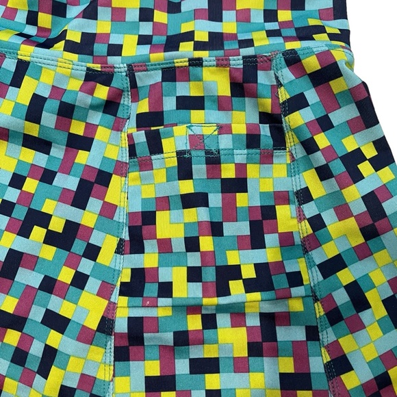 Runningskirts.com Blue Pixel Athletic Skirt Wide Waistband, Sz 2 - Picture 11 of 15